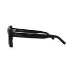 Солнцезащитные очки Saint Laurent из ацетата в квадратной оправе 'Black' 3