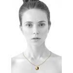Цельное колье-подвеска из стерлингового серебра 925 пробы с инициалом - Q 4