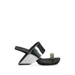 Босоножки Loop Toe Hi с эффектом металлик 1