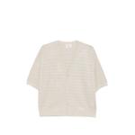 ribbed short-sleeve cardigan 1