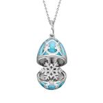 Колье Heritage Snowflake Surprise Locket из белого золота с бриллиантами 2