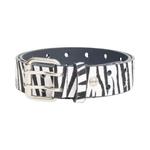 Ремни Stussy Punch Out Leather Belt 'Узор под зебру' 1