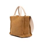 2000-2026 Small Raffia Effect East West satchel 3