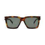 Saint Laurent Square Sunglasses 'Havana/Зеленый' 1