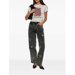 One Bad Bunny embroidered denim jeans 2