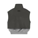 Жилеты Fear of God Essentials Nylon Fleece Mockneck Vest 'Dark Heather Oatmeal/Ink' 2