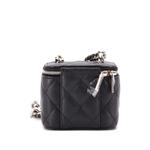 Мини-сумка через плечо Coco Enamel Strap Vanity Case with Chain Quilted Lambskin 2