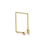 Серьга Twist Square 03 из желтого золота 1