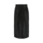 Юбки Alexander McQueen Кожаная юбка-карандаш «Черный» 2
