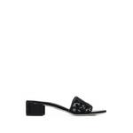 Allure rhinestone-embellished leopard-pattern block-heel sandals 1