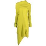 draped merino wool midi dress 1