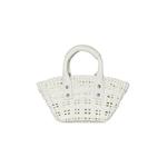 Сумка через плечо Balenciaga Bistro XXS Basket с ремешком «Оптический белый» 2
