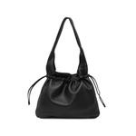 sheepskin drawstring shoulder tote bag 1