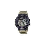 AE-1000W-5AV Мужские цифровые часы с коричневым ремешком из смолы 1