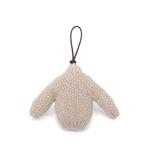 sequin-embellished knitted keyring 1