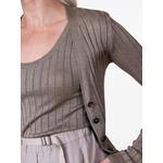 ribbed button-front cardigan 5