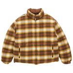 Пуховики Supreme Flannel Reversible Puffer Jacket 'Brown' 3