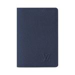 Кошельки Louis Vuitton Pocket Organizer «Темно-синяя вощеная телячья кожа» 1
