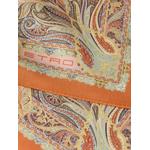 silk pocket square with floral Paisley motif 2
