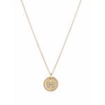 Колье H Initial Charm из желтого золота с бриллиантами 1
