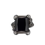 Кольцо Black Diamond Cinderella из белого золота 1