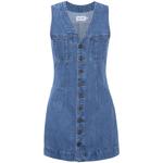 Платье мини Sleeveless Trucker из денима 1