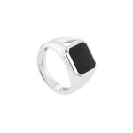 HABIB Квадратный Черный Оникс Мужской в 925 Серебре Палладий A05900424(PLD)-ONYX 3