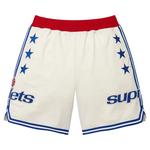 Шорты Supreme x Mitchell & Ness Teams Short 'White' 1