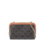 Сумка через плечо Triomphe Coated Canvas Clutch On Chain (2000-2026 годы) 1