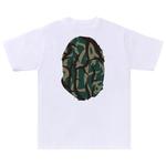 Топы BAPE Trial Camo Big Ape Head Tee 'White/Green' 2