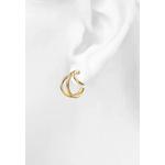 Серьги Diam Hoop Gold Layered 4