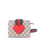 Сумка через плечо Children's Web Heart Shoulder Bag из канваса с узором GG 1