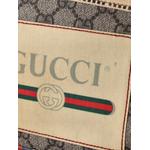 Courrier Pouch GG Coated Canvas with Applique clutch bag 7