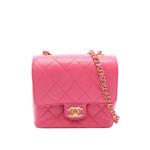 2021-2026 Mini Square Quilted Goatskin Flap crossbody bag 1