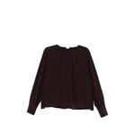 gathered long-sleeve blouse 1