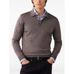 knitted long-sleeve polo shirt 1