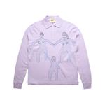 Свитер Glass Cypress Purple с воротником поло 1