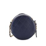 Сумка через плечо Chic Pearls Round Clutch with Chain Quilted Lambskin 2
