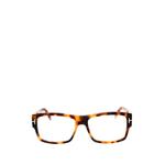 tortoiseshell-effect rectangle-frame glasses 1