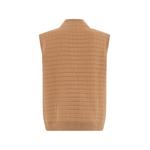 quilted cashmere sleeveless cardigan 2