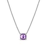 Серебряное колье Petite Ch?telaine с аметистом и бриллиантами 1