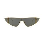 Солнцезащитные очки Saint Laurent Cat Eye 'Gold/Grey' 1