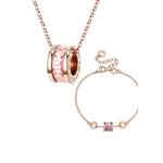 Набор украшений Oceane Pink Cryolite: колье + браслет 1