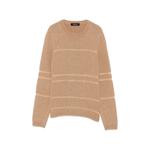 stripe-detail crew-neck sweater 1