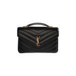 Сумки через плечо Saint Laurent Loulou Foldover Top Large Shoulder Bag 'Black' 1
