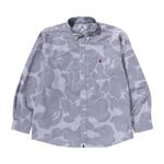 Рубашки на пуговицах BAPE Stripe Camo Relaxed Fit Shirt 'Grey' 1