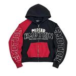 Худи Mixed Emotion Split Decision Zipup Hoodie Blk/Red 'Black/Red' 1