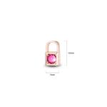 Набор колье и серёг Celeste Heart в розовом золоте с кристаллами Swarovski в подарочной коробке 8