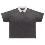 Поло PURPLE BRAND Embossed Polo Shirt 'Black' 1