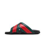 Слайды Gucci Wmns Slide Web Stripe 'Black' 3